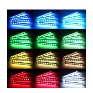 Auto LED kit voor RGB 12V met IR afstandsbediening