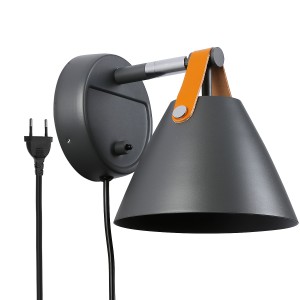 Ellen" wandlamp met kabel en schakelaar