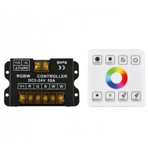 RGBW-controller voor LED-strips met RF aanraakscherm - 5-24V/DC