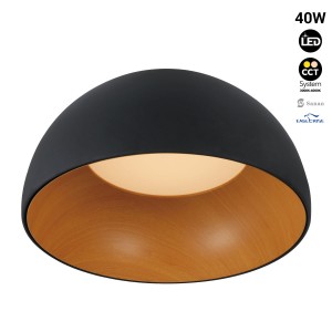 LED plafondlamp "GINA" 40W - CCT 3000K-4000K - Wood Effect