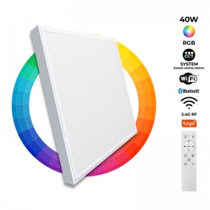 WIFI SMART RGB / RGBW + CCT - 60x60 cm - 40W - Met montageset