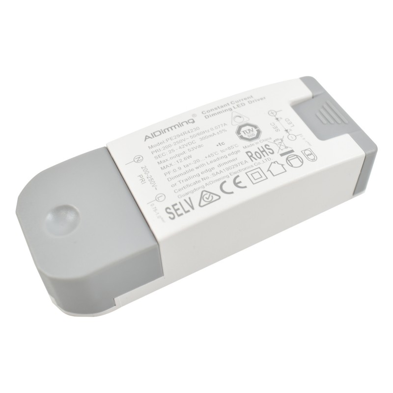 Triac dimbare DC-driver 25-42V 300MA