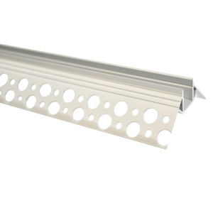 Aluminium integratieprofiel voor bolle hoeken - Opaal Diffusor - 2 meter