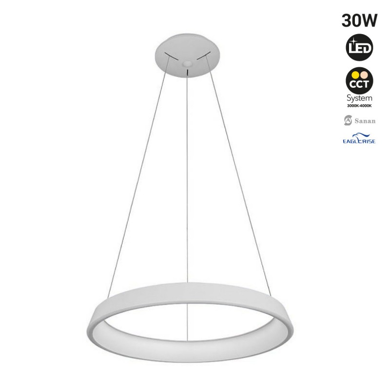 Scandinavische LED hanglamp "ONCAMO 3" - CCT 3000K - 4000K - 30W