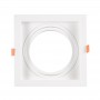 Set x 4 - Vierkante cardan-as downlight ring voor QR111 of AR111 lamp - Uitsparing 155 x 155 mm