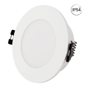 Ronde downlight ring voor GU10 lamp - Uitsparing Ø 75-80 mm - IP54-WIT