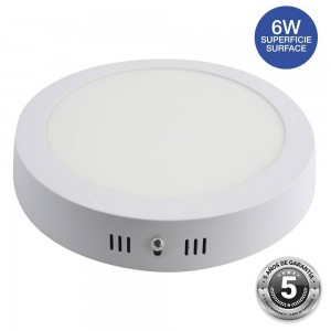 LED opbouwdownlight 6W rond SMD2835 230V