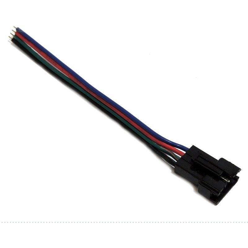 Vierpins mannelijke RGB-connector voor RGB-strips