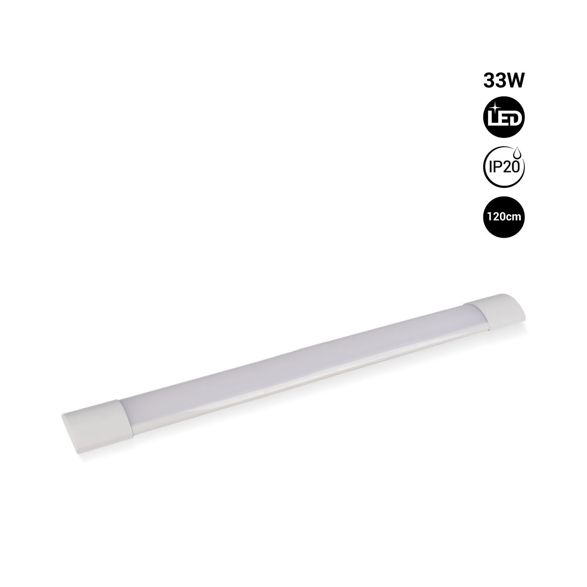 Lineair LED opbouwarmatuur - 33W - 120cm - IP20