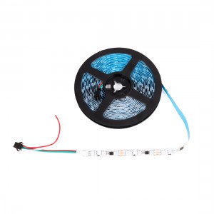 Slimme LED Strip IC RGB 12V DC - 14,4 W/m - IP20 - 60 LED/m - Breedte 10mm - 5 meter