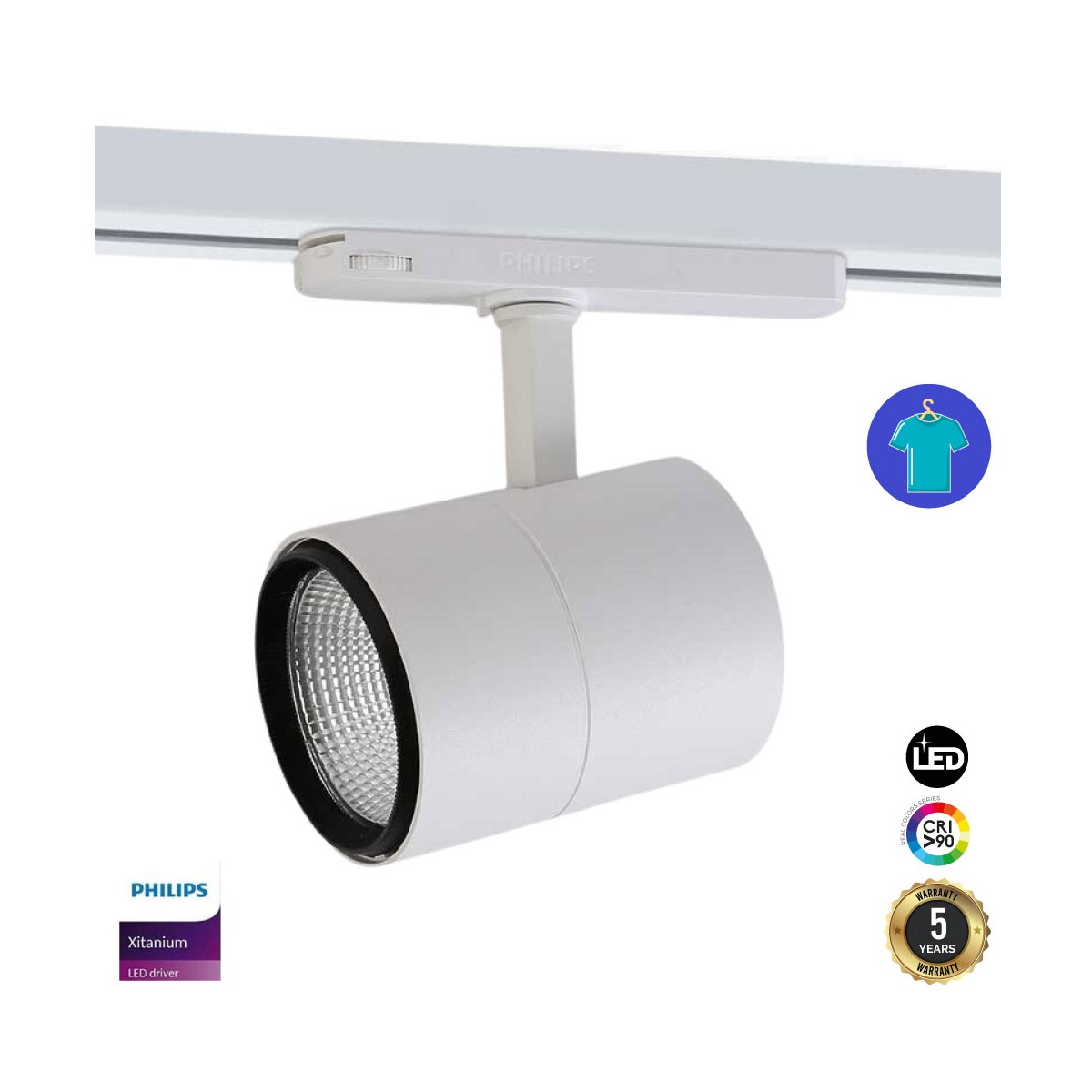 30W driefasige LED-spot speciaal voor mode en detailhandel