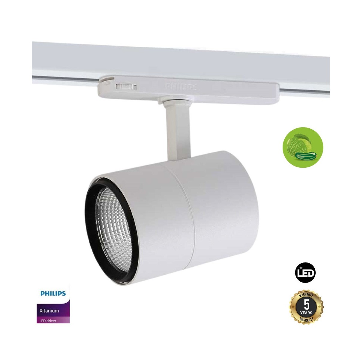 30W driefasige LED-spot speciaal voor groenteboeren