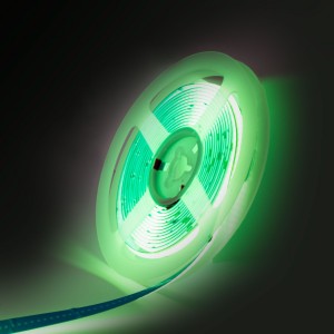 COB LED Strip 24V DC - 12W/m - Kleuren - 8mm - IP20 - Rol van 5 meter - Elke 4cm geknipt - Elke 4cm geknipt