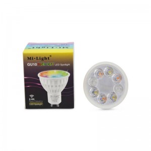 RGBW LED Dichroic GU10 4W RF gestuurde RGBW LED-lamp