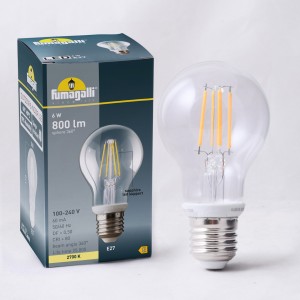 LED gloeilamp E27 - 6,5W - Fumagalli - 2700K