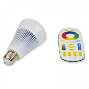 LED-lamp RGBWW E27 8W met radiofrequentie