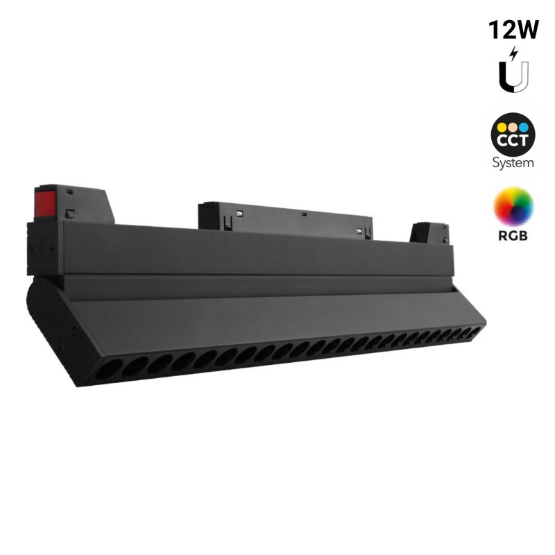 Lineair gericht armatuur voor magnetische rail RGB + CCT - 12W - UGR18 - Mi Light