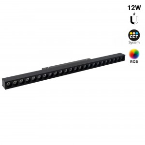 Lineair magnetisch track armatuur RGB + CCT - 12W - UGR18 - Mi Light