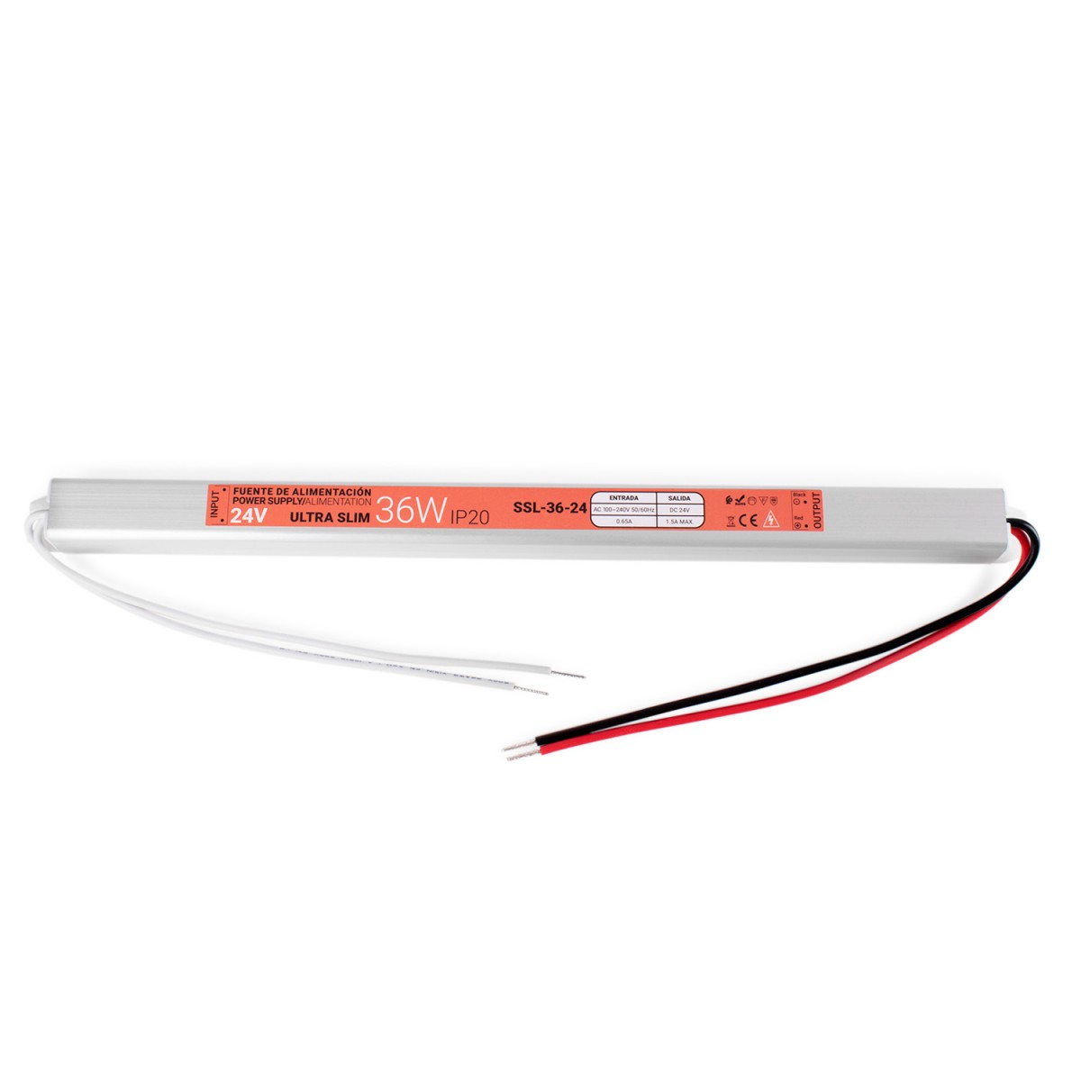 Ultraplatte voeding 24V - 36W - IP20