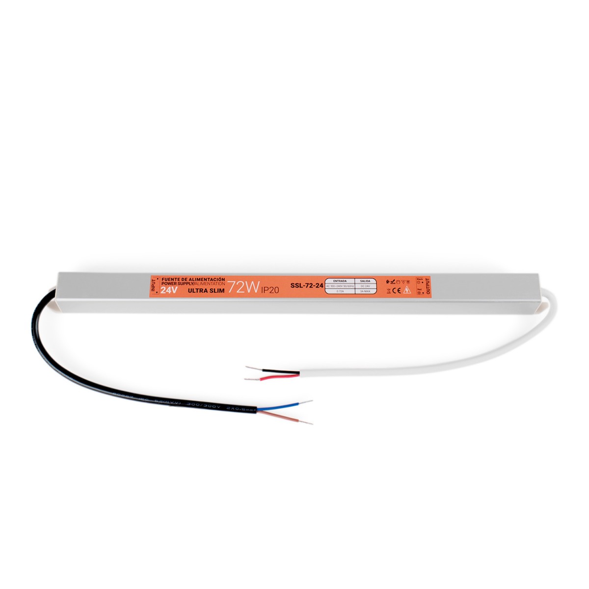 Ultraplatte voeding 24V - 72W - IP20