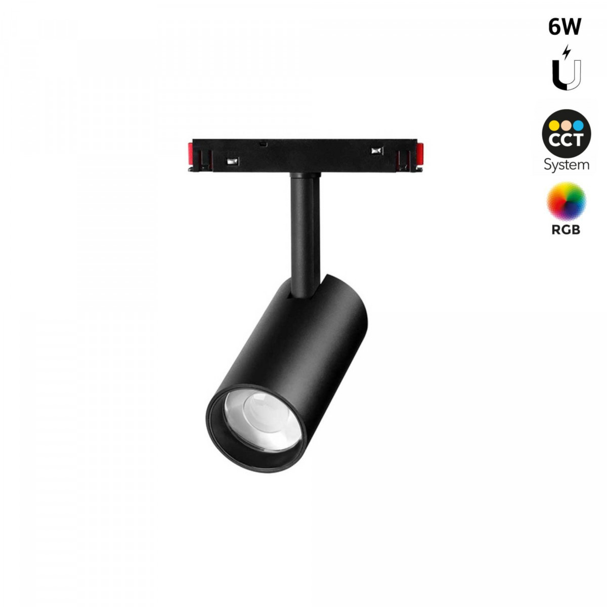 LED magnetische railspot RGB + CCT - 48V - 6W - Mi Light