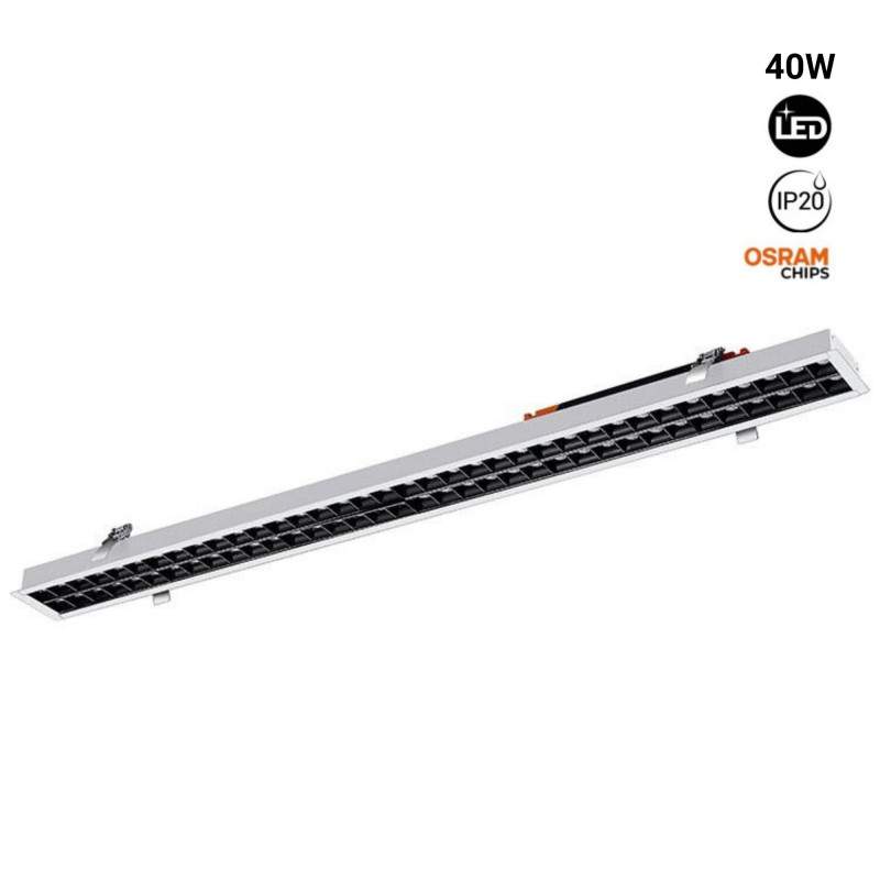 40W UGR18 Inbouw Lineaire LED Spotlight 40W Osram Chip