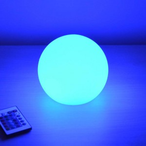 LED Bol Lamp 15cm RGBW Oplaadbare Buiten