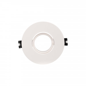 Kantelbare ronde downlight ring voor GU10 / MR16 lamp - Uitsparing Ø75 mm