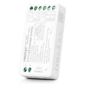 LED Strip Controller 2 in 1- Enkele kleur - Dubbele kleur - 12/24V DC - 2.4G - MiBoxer - FUT035S+