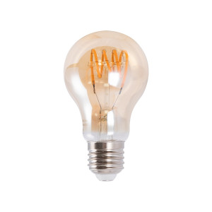 Vintage LED gloeilamp "Spiraal" - E27 A60 - 4W dimbaar - 2200K