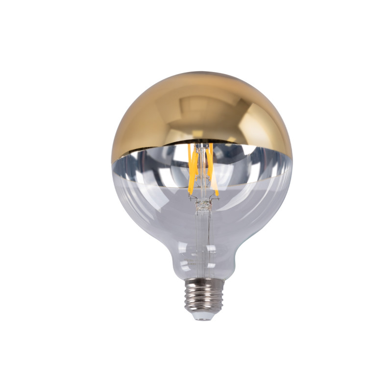 Decoratieve gouden spiegellamp E27 G125 - 6W - 3000K