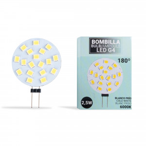 LED G4 bi-pin ronde platte lamp 12V AC/DC - 2,5W