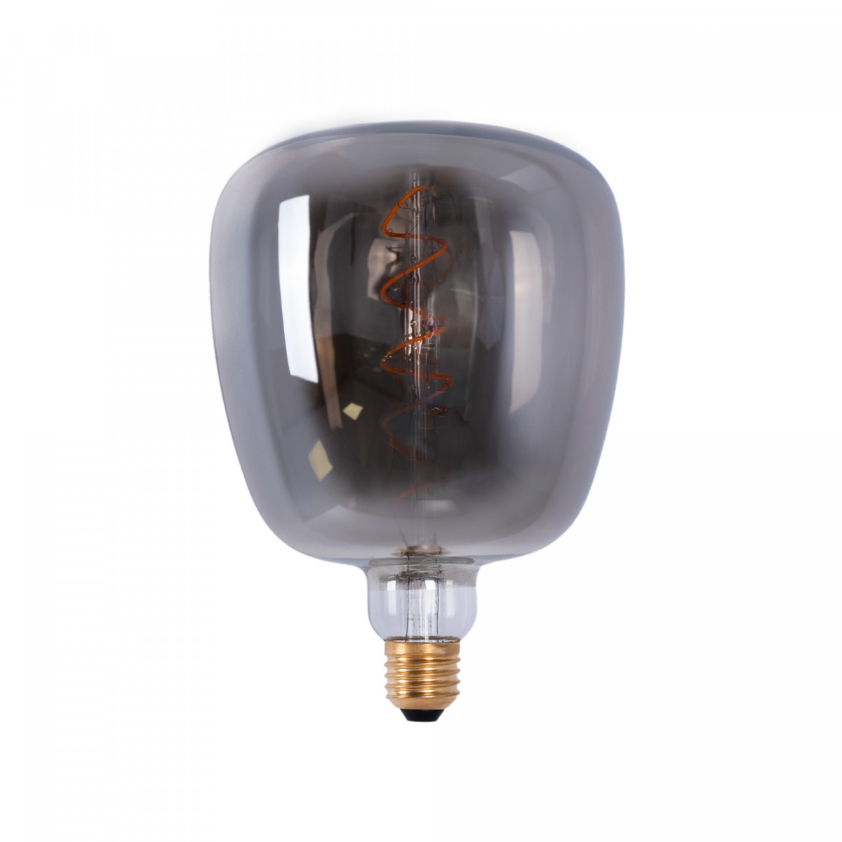 Decoratieve LED gloeilamp met rooktint - E27 D140 - Dimbaar - 4W - 1800K