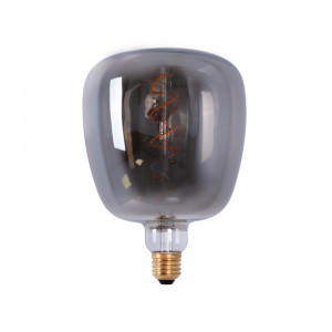 Decoratieve LED gloeilamp met rooktint - E27 D140 - Dimbaar - 4W - 1800K