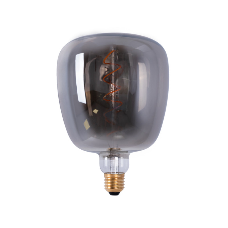 Decoratieve LED gloeilamp met rooktint - E27 D140 - Dimbaar - 4W - 1800K