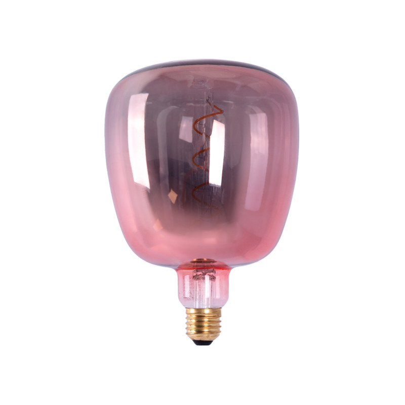 Decoratieve LED gloeilamp met kopertint - E27 D140 - dimbaar - 4W - 1800K