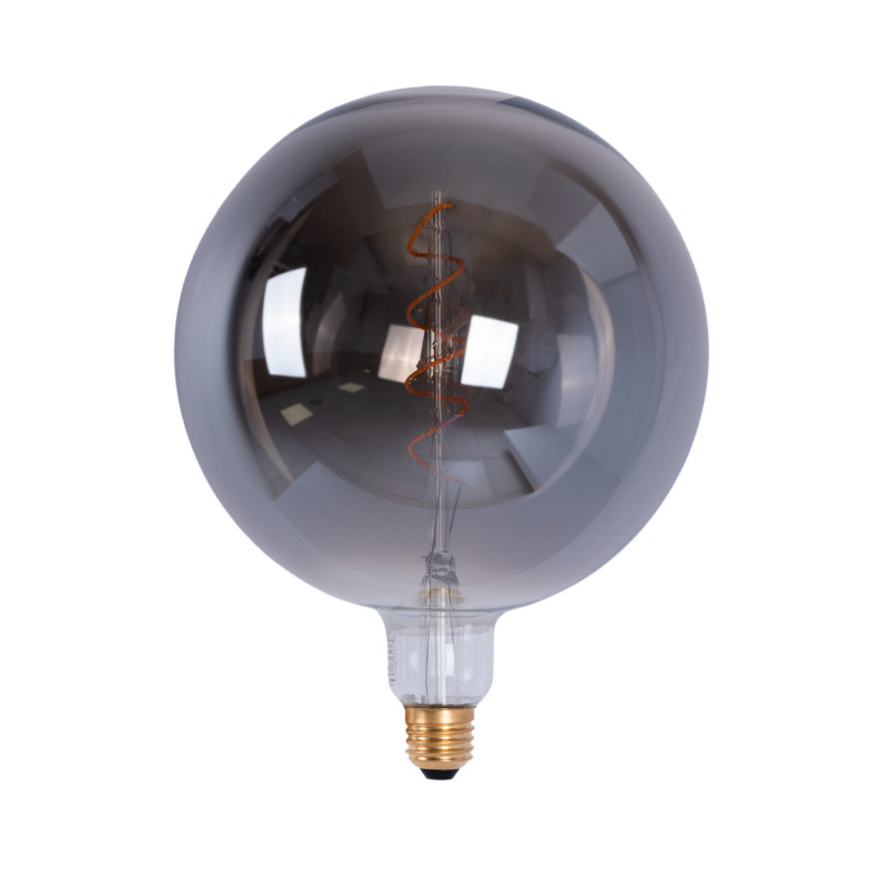 Decoratieve globe gloeilamp met rooktint "Smoky" E27 G200 - 4W - 1800K