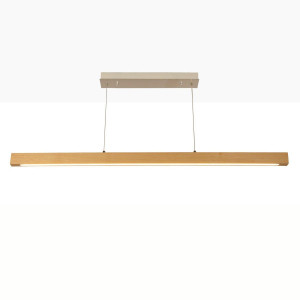 Houten hanglamp "COAK" 24W Dimbaar