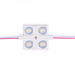 Vierkante LED module voor bewegwijzering - 2W - 12V - IP65 - 160º - 3000K