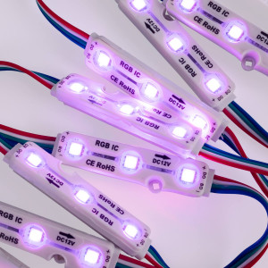 LED RGB IC RGB modules voor bewegwijzering - 0,72W - 12V - IP65 - 120º.