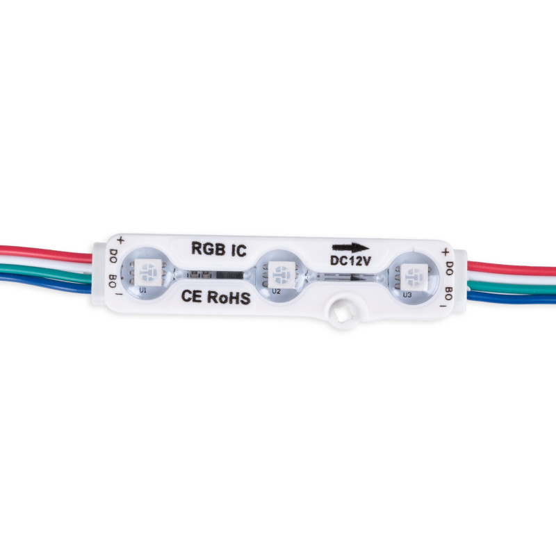 LED RGB IC RGB modules voor bewegwijzering - 0,72W - 12V - IP65 - 120º.