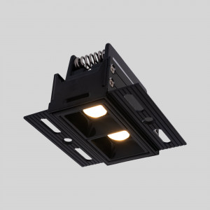 LED lineaire spot voor inbouw in gipsplaat - 4W - UGR18 - CRI90 - Zwart