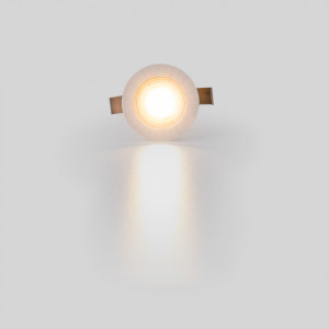 2W ronde LED inbouwdownlight - Osram Chip - UGR18 - gesneden Ø 25mm - wit - warm witte kap