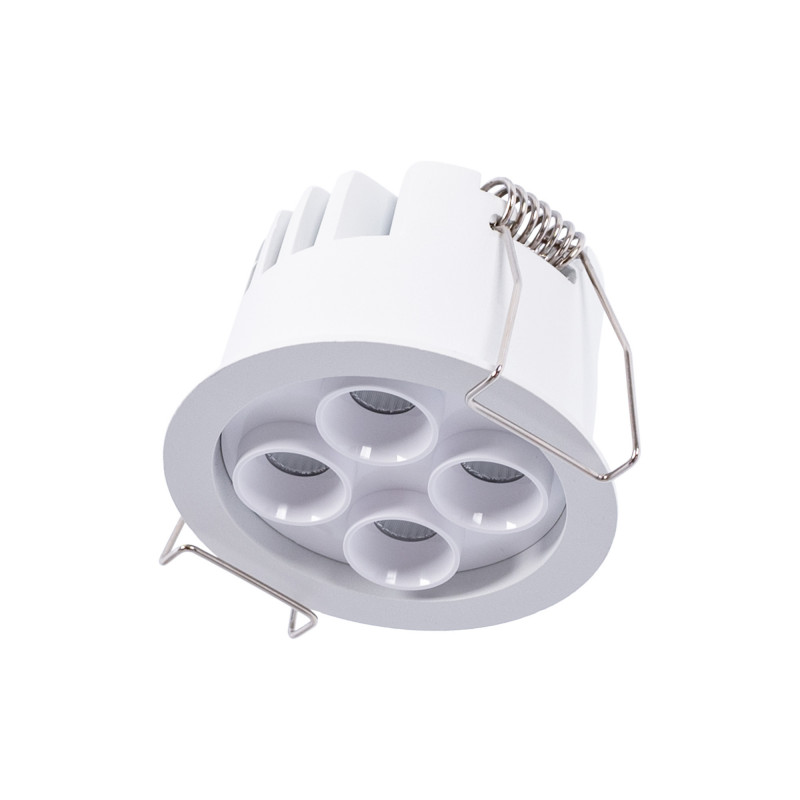 Inbouw ronde LED downlight 8W - Osram Chip - UGR18 - gesneden Ø 58mm - Wit