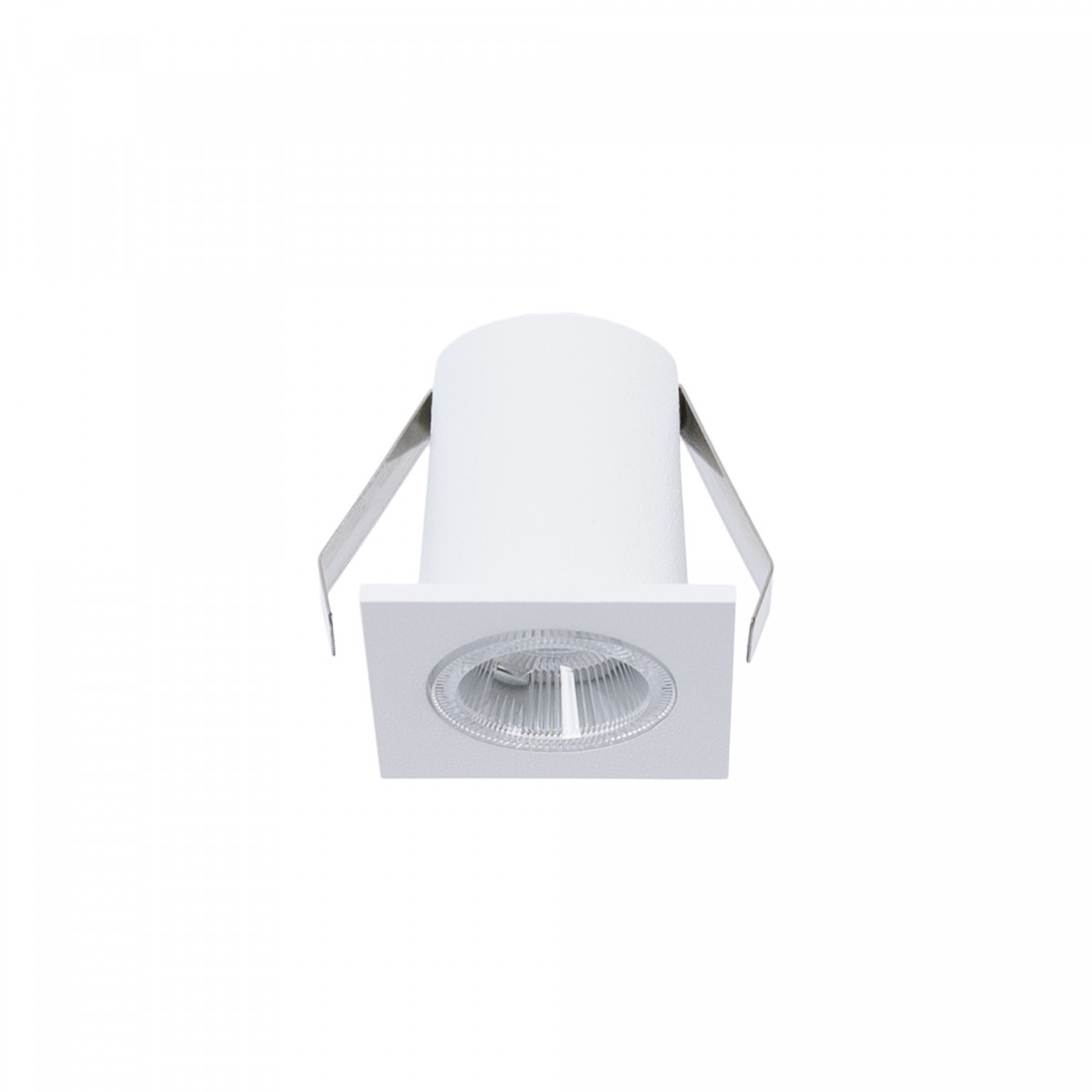 Vierkante LED inbouwspot 2W - Osram Chip - UGR18 - gesneden Ø 25mm - Wit