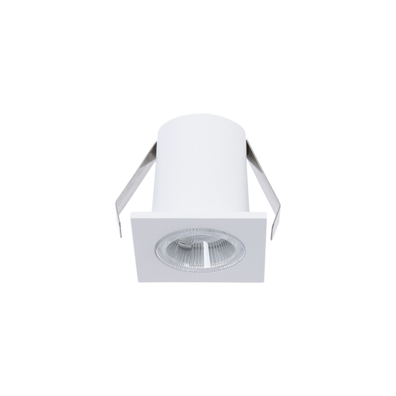 Vierkante LED inbouwspot 2W - Osram Chip - UGR18 - gesneden Ø 25mm - Wit