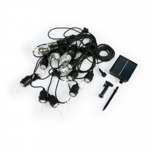 Zonneslinger voor buiten - 15 LED-gloeilampen E27 - IP44 - 10 meter