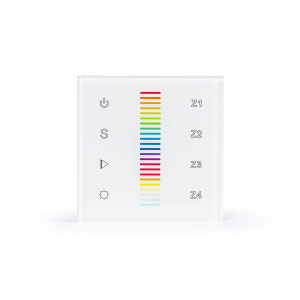 Touch bedieningspaneel "Sunricher" - 4 zones - RGB - Perfect RF