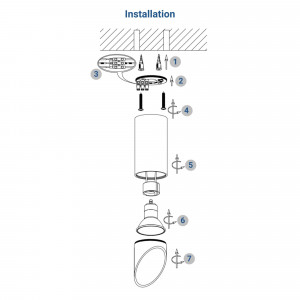 plafondlamp installatie