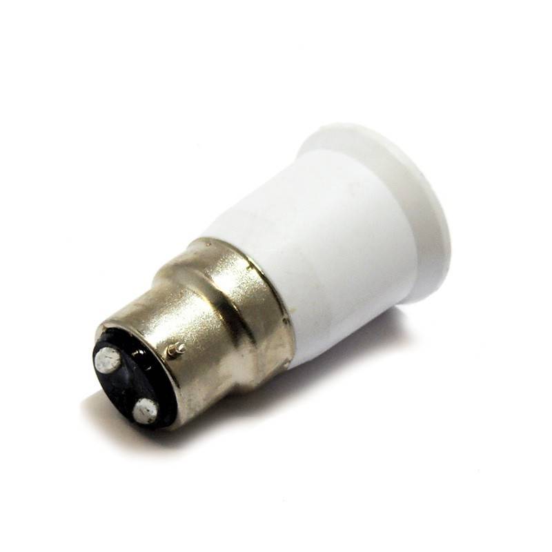 Adapter B22 naar E27 draad